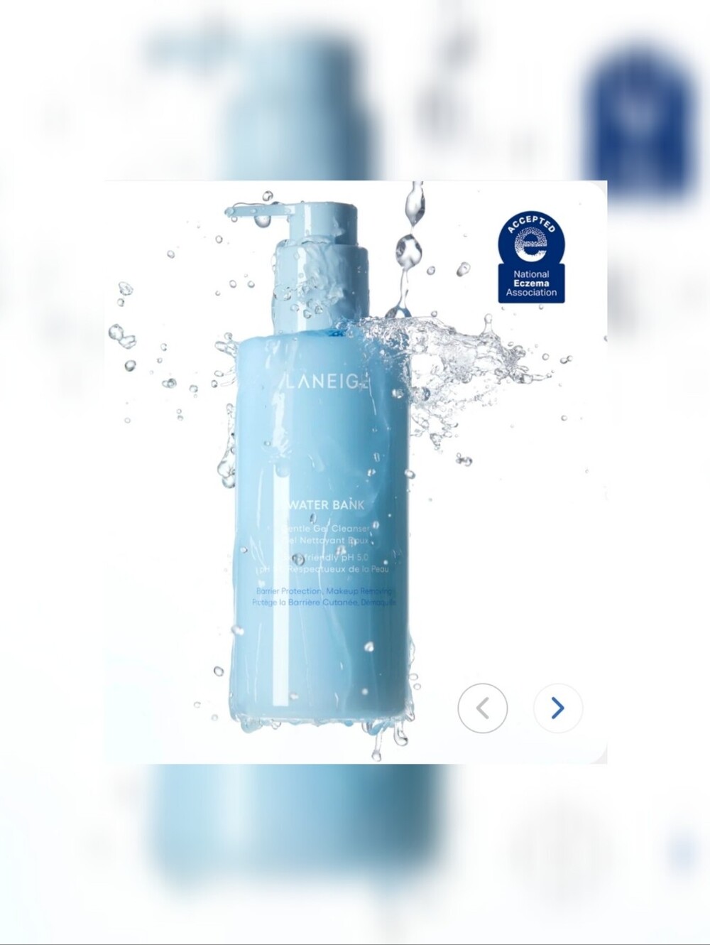 LANEIGE Water Bank Gentle Gel Cleanser New 250ml